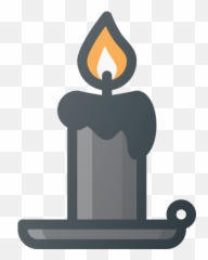 Halloween Light Dark Candle Icon - Velas De Halloween Png
