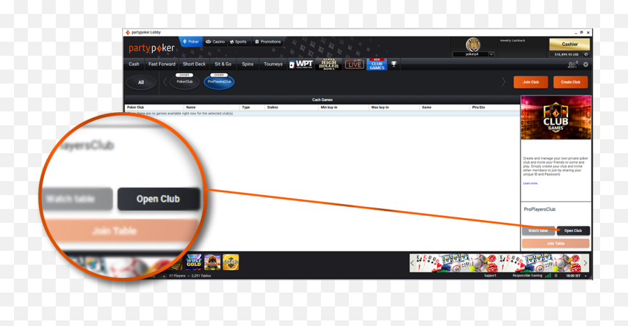 How To Create A Private Poker Table Online Partypoker - Technology Applications Png,Invite Friends Icon