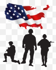 American Soldier Silhouette Png Clipart - Armed Forces Day 2020,Soldier Silhouette Png