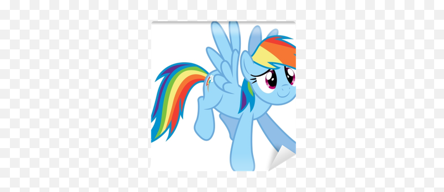 Wall Mural Rainbow Dash - Pixershk Rainbow Dash My Little Pony Happy Png,Rainbow Dash Icon
