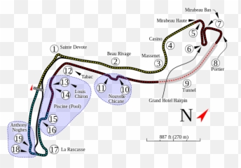 Circuit De Monaco - Wikipedia Track Map png