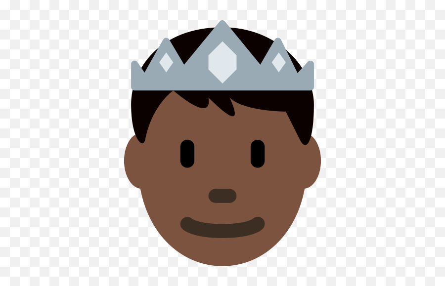 Prince Dark Skin Tone Emoji - Cara De Un Principe En Dibujo Png,Prince Twitter Icon