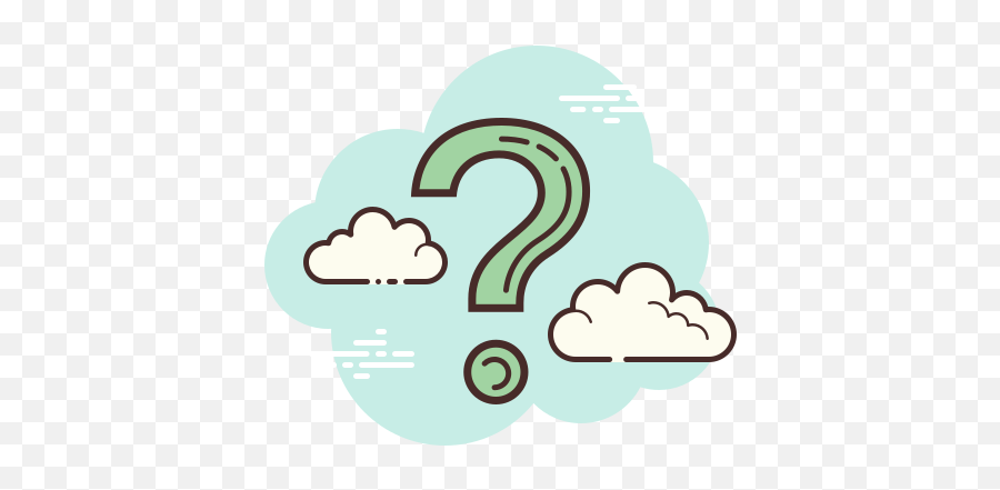 Question Mark Icon In Cloud Style - Chat Icon Aesthetic Png,Help Question Mark Icon