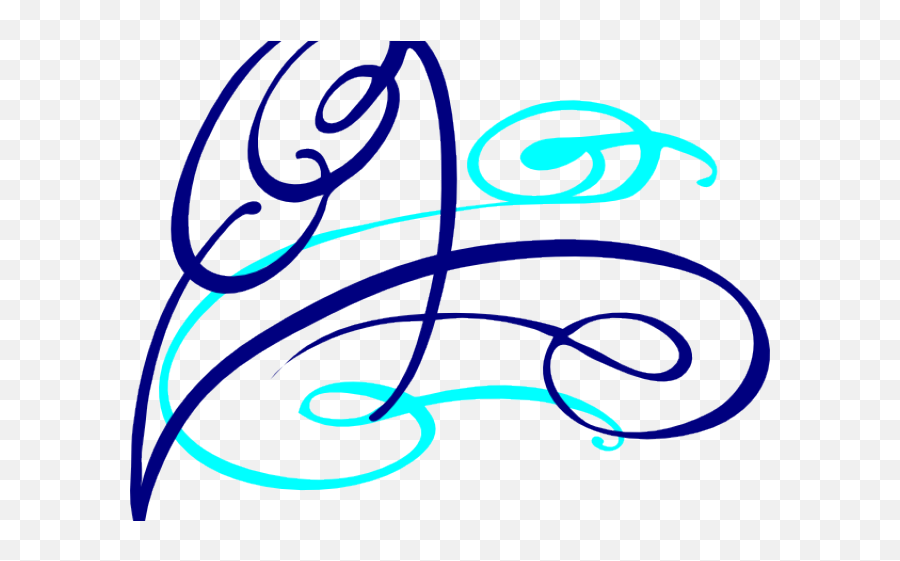 Decorative Line Blue Clipart Swirl - Decorative Decorative Page Png,Swirl Clipart Png