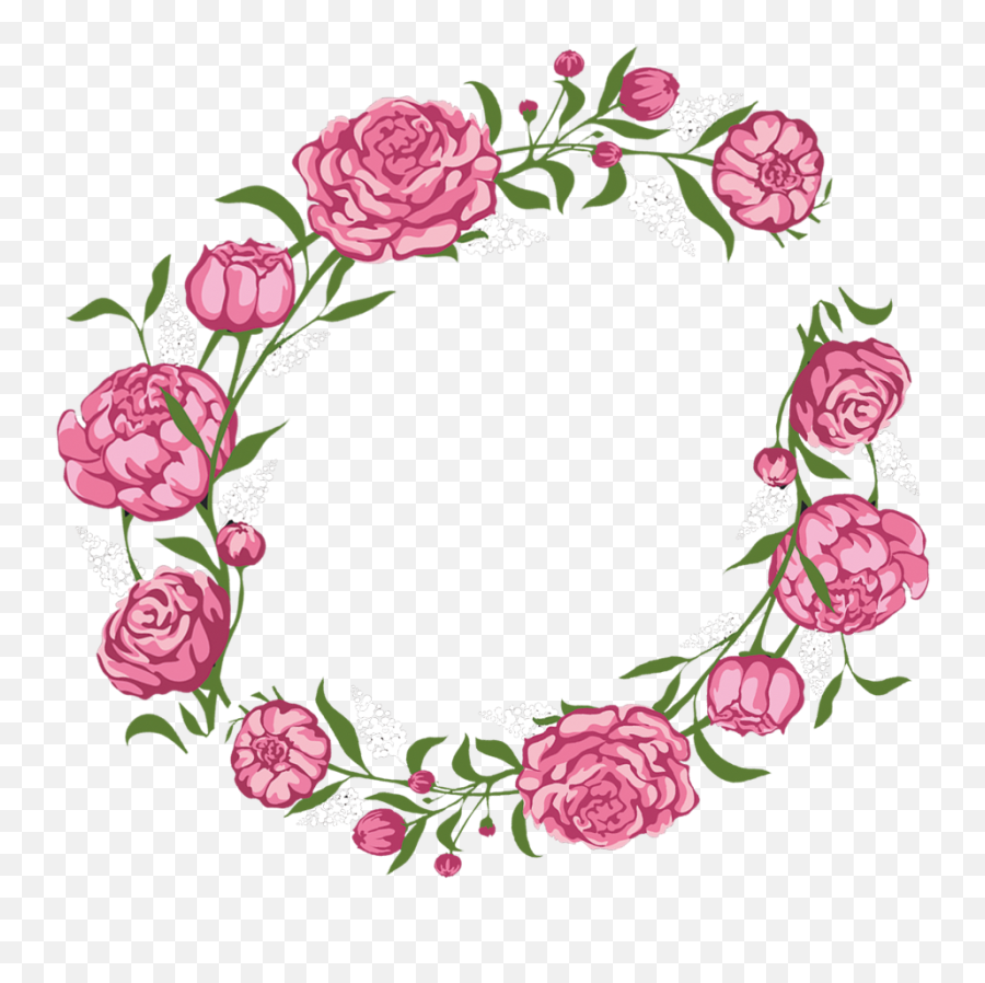Aesthetic Png Tumblr - Clipart Roses Aesthetic Pink Rose Aesthetic Flower Wreath Transparent,Rose Clipart Transparent