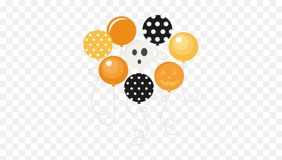 Halloween Clipart - Halloween Balloons Transparent Halloween Balloons Clipart Png,Balloons With Transparent Background