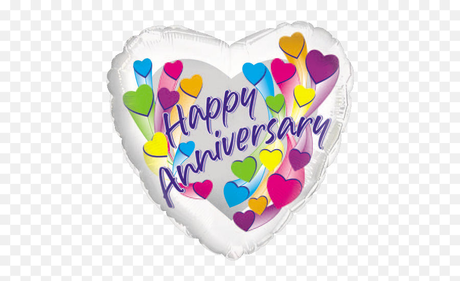 18 Happy Anniversary Multi Colors - Happy Anniversary Balloons Png,Happy Anniversary Png