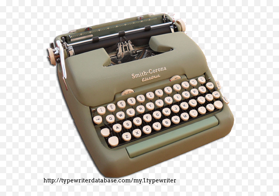 1958 Smith Corona Electric Portable - Typewriter Png,Typewriter Png
