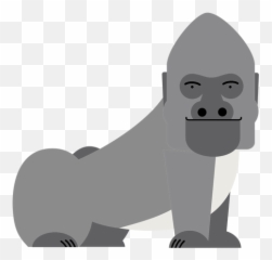 Transparent Png Svg Vector File - Western Lowland Gorilla Clipart,Gorilla Cartoon Png