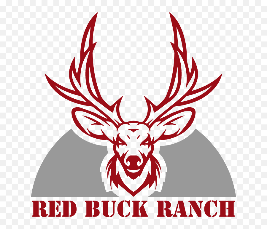 Hunting Logo Design For Red Buck Ranch - Emblem Png,Deer Head Logo