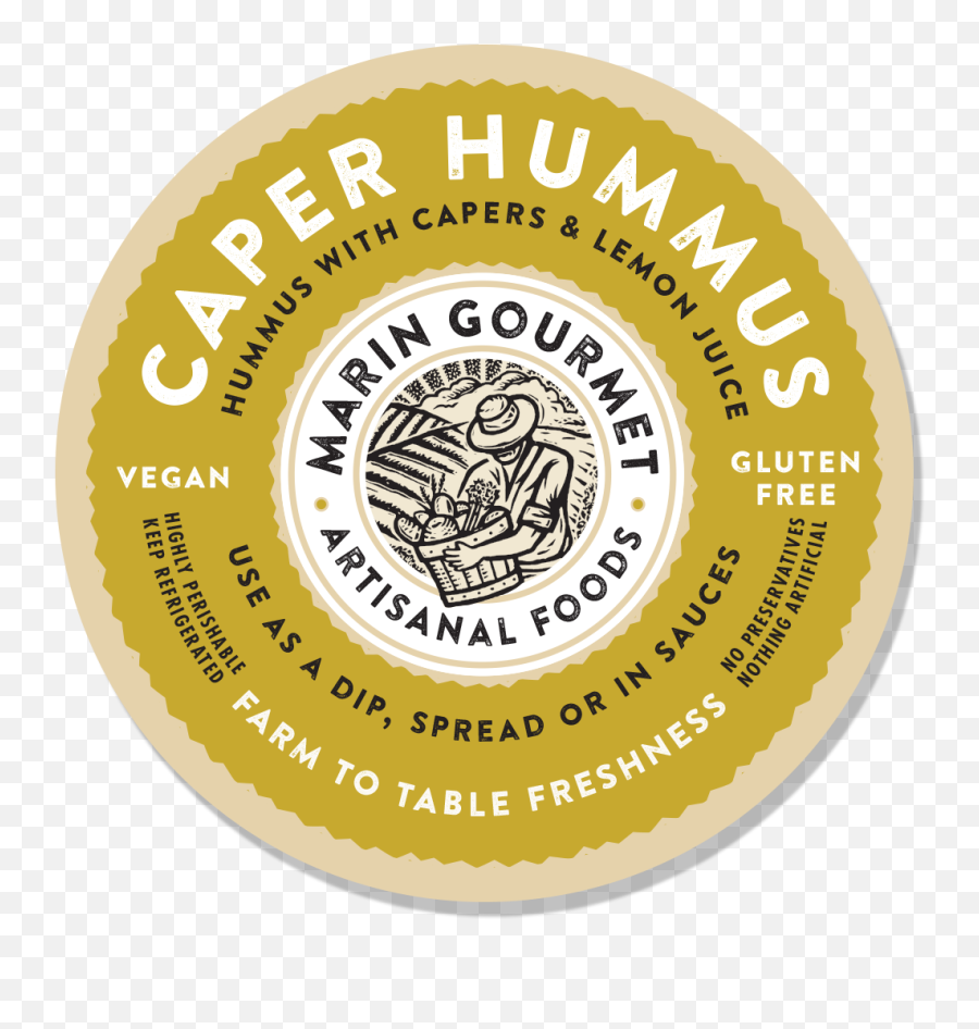 Marin Gourmet - All Natural No Additives No Preservatives Circle Png,Hummus Png