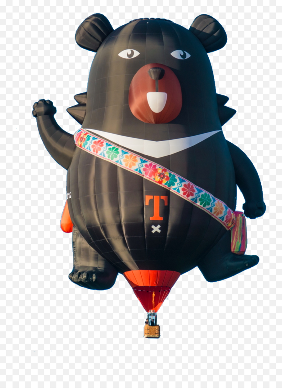 Download Hd Black Bear Pilot Transparent Png Image - Nicepngcom Hot Air Balloon,Pilot Png