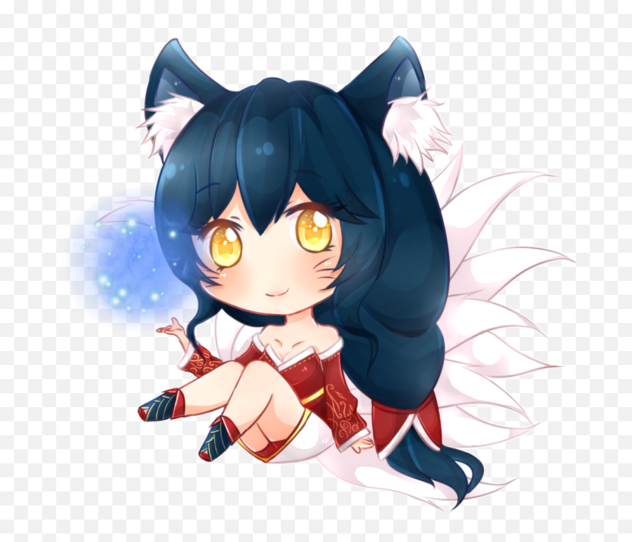 Download Ahri Chibi League Of Legends - Lol Ahri Fanart Ahri Fan Art Png,Ahri Png