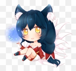 Download Ahri Chibi League Of Legends - Lol Ahri Fanart Ahri Fan Art Png,Ahri Png
