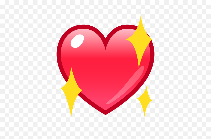 Heart Png Images Outline Emoji Pink - Sparkling Heart Transparent Background,Emoji Hearts Transparent