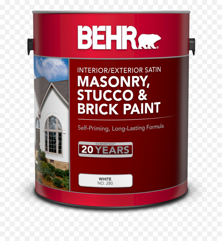 Interior Exterior Masonry Stucco And Brick Satin Paint - Behr Premium Plus Ultra Png,Brick Transparent