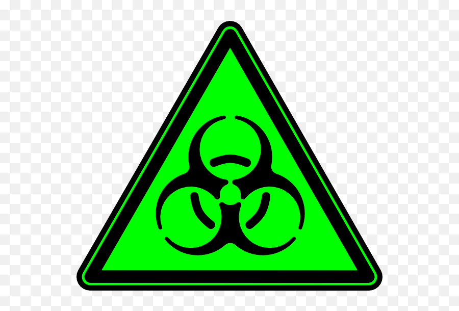 Radioactive Symbol Green Png Clipart - Full Size Clipart Hazard Sign Png,Radioactive Symbol Transparent
