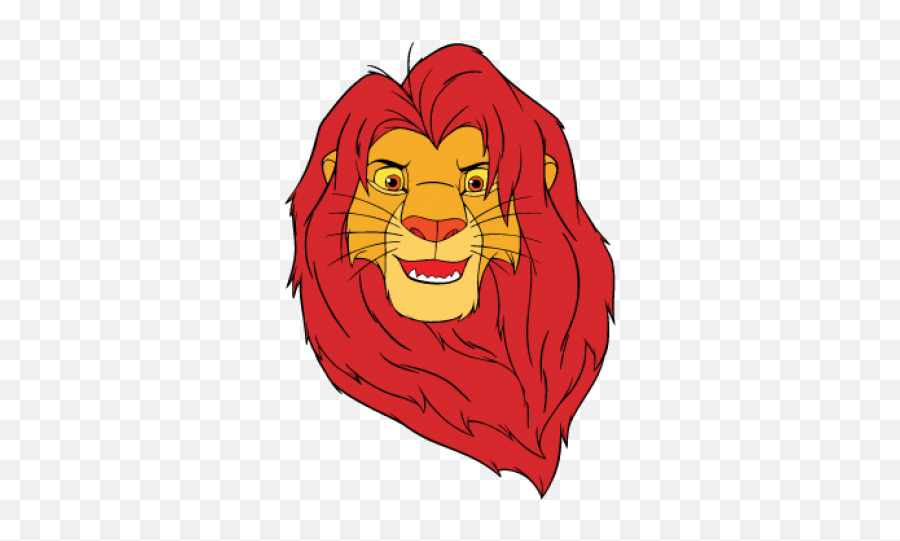 Lion King Png - Lion King Simba Face 518x518 Png Clipart Lion King Cartoon Face,Lion King Png