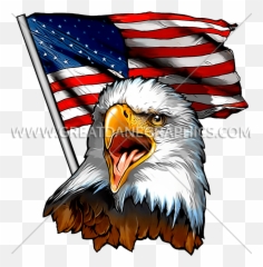 Download Free T - Shirt Art Great Dane Graphics Production Eagle With Flag png