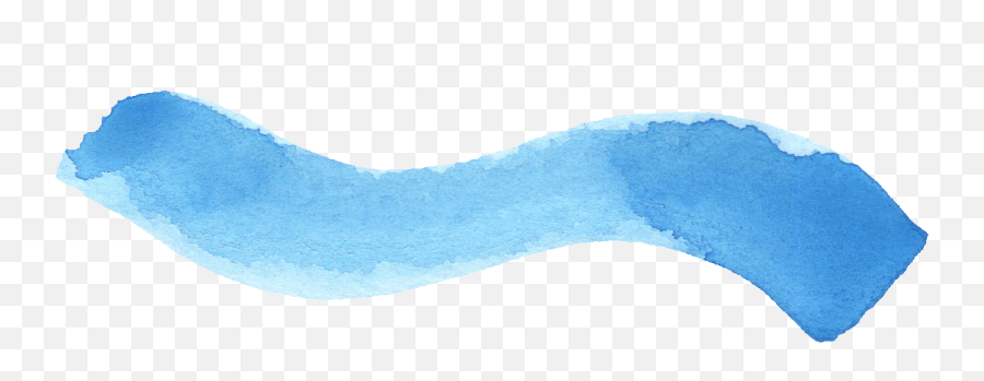 23 Blue Watercolor Brush Stroke Png Transparent Vol 2 - Watercolor Waves Brush Stroke,Blue Wave Png