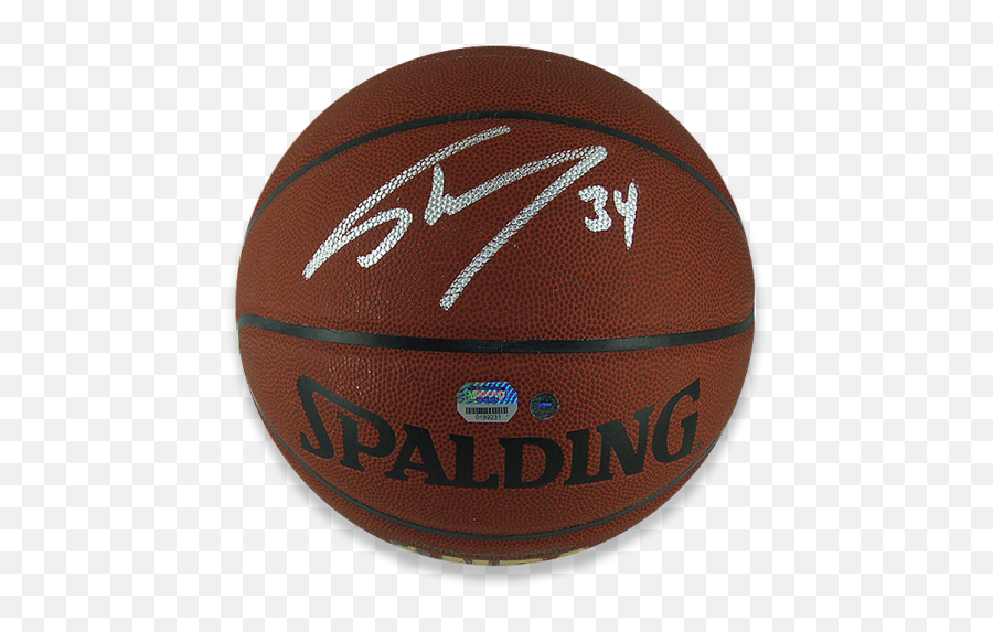 Shaquille Ou0027neal Signed Spalding Nba Basketball - La Casita Png,Shaq Png