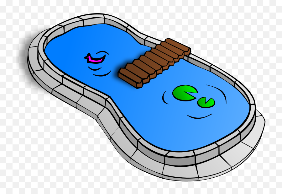 Swimming Pool Vector Clip Art Iiudvj - Pond Clip Art Png,Swimming Clipart Png