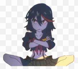 Image - Ryuko Transparent Png Sitting