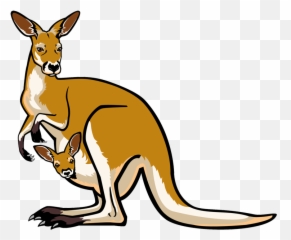Clip Art Kangaroo - Kangaroo And Joey Clipart Png,Clip Art Transparent Background