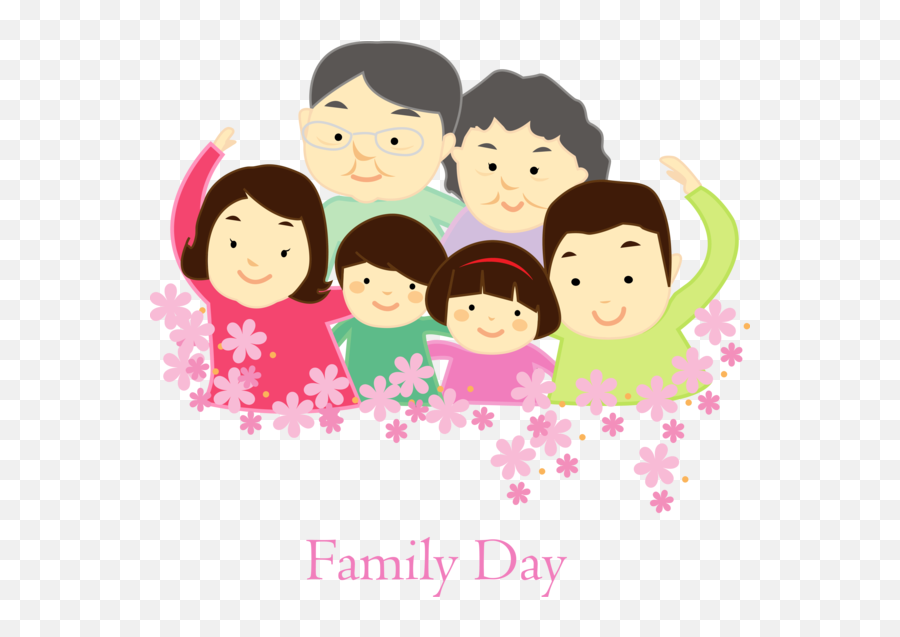 Family Day People Cartoon Cheek For Happy - Number 6666 Png,People Cartoon Png