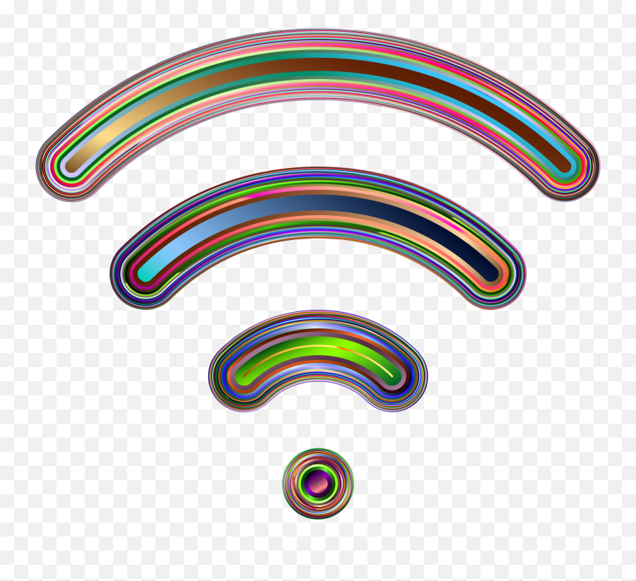 Rainbow Icon Of Wifi Free Image - Animasi Wifi Png,Wifi Symbol Transparent