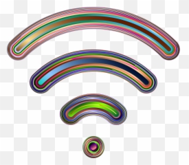 Rainbow Icon Of Wifi Free Image - Animasi Wifi png