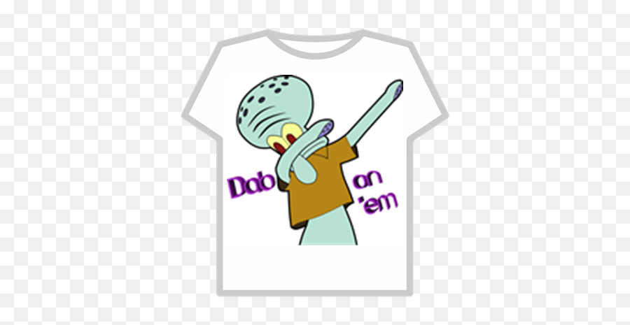 Dabbbing Squidward T - Shirt Roblox Really Red Bubble Sticker Png,Squidward Dab Png