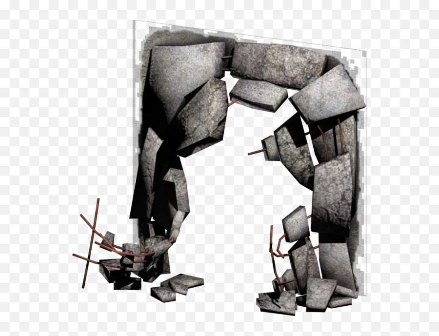 Pc Computer - Bioshock 2 Concrete Wall Hole The Models Horizontal Png,Hole In Wall Png