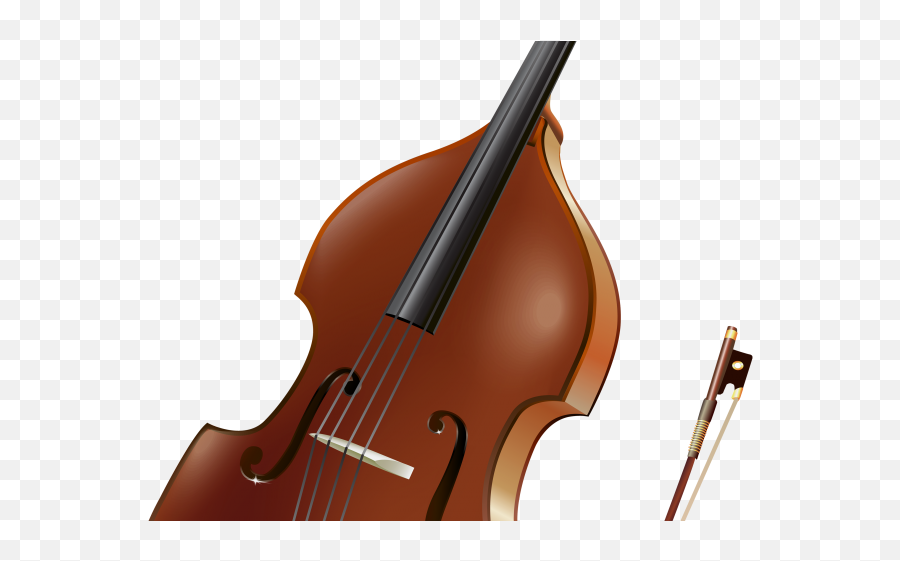 Violin Clipart Transparent Background - Double Bass Png,Violin Transparent