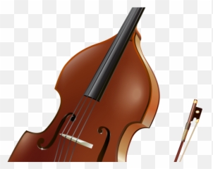 Violin Clipart Transparent Background - Double Bass Png,Violin Transparent