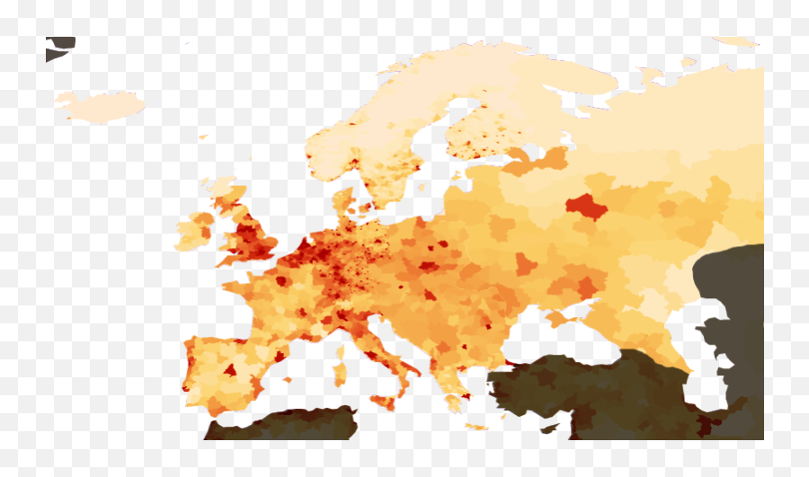 Population Density Europe - Roman Empire Map Provinces Png,Europe Png