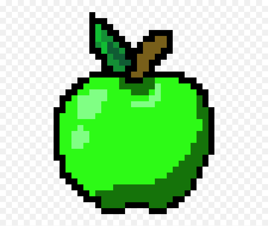 Green Apple - Green Apple Pixel Art Png,Apple Logo Pixel Art