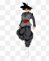 Dbs Goku Black Png - 527x1515 Png Clipart Download Full Body Goku Black Drawing,Black Goku Png
