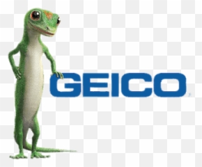 Geico Logo With Gecko Standing - Geico Gecko Logo Png Transparent,Geico Gecko Png