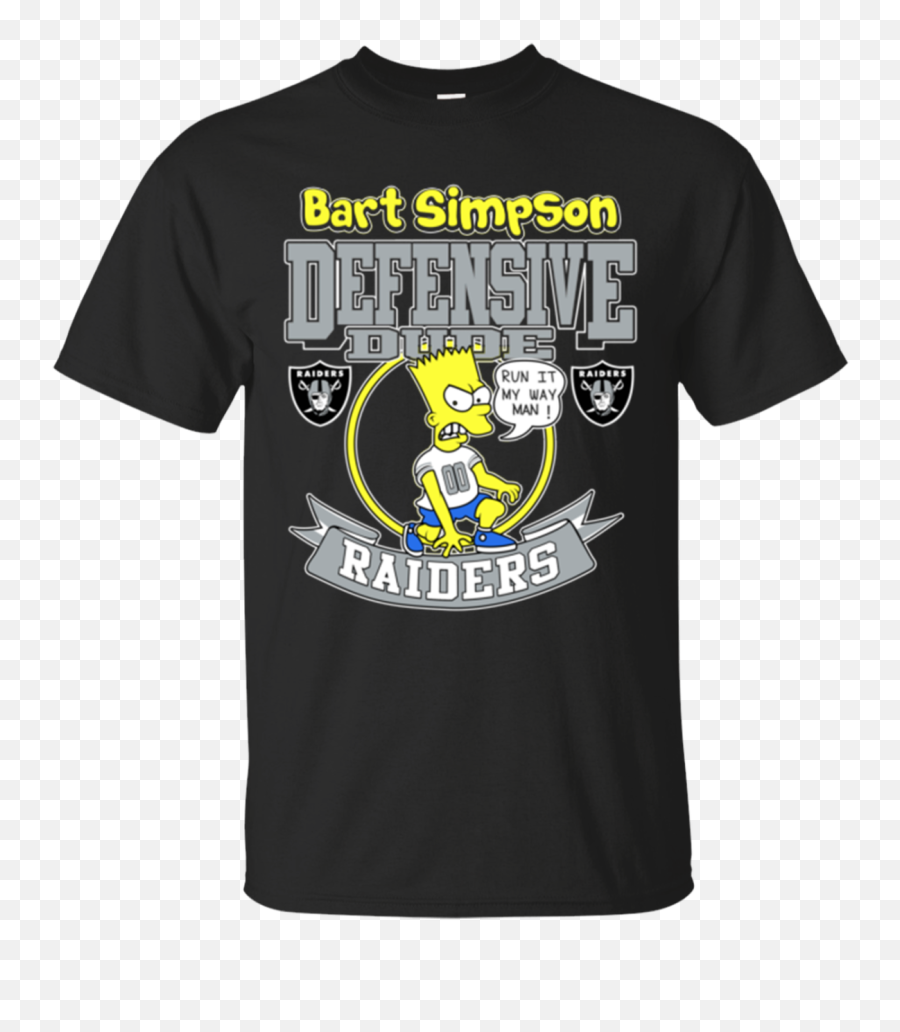 Bart Simpson Defensive Dude Oakland Raiders Shirts - Father Daughter Green Bay Packers Png,Oakland Raiders Logo Png