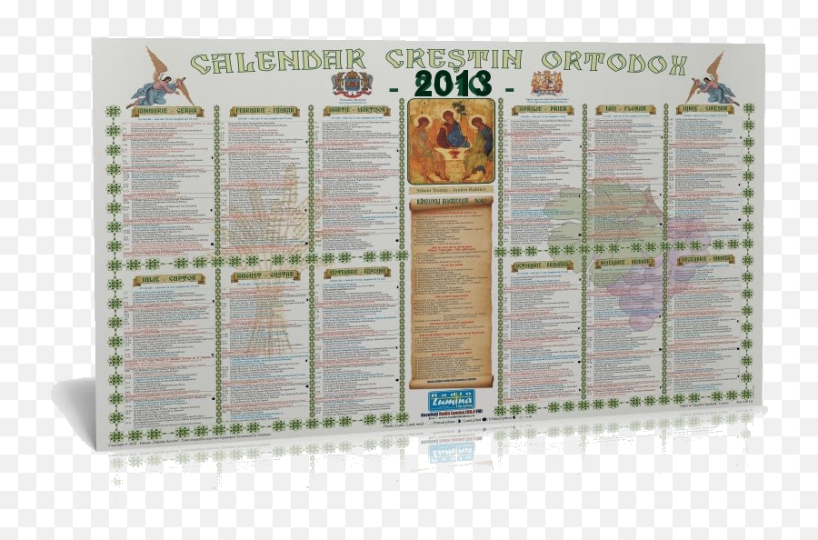 Calendar Cretin Ortodox Index Pentru Anii 2012 - 2037 Vertical Png,Ortodox Icon