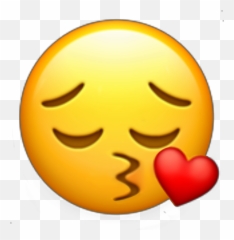 Sadkiss Sadkissyface Kiss Kissy Smooch - Emoji Png,Pensive Emoji Transparent