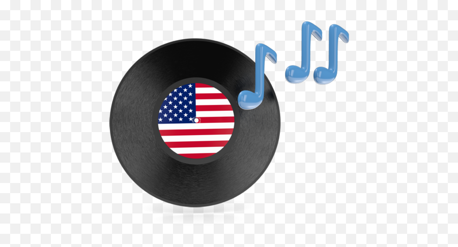 Music Icon Illustration Of Flag United States America - Belgium Music Png,Usa Flagge Icon