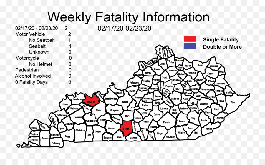 Kentucky State Police 2013 Highway Fatalities - Map Of Kentucky Counties Png,Fatality Png