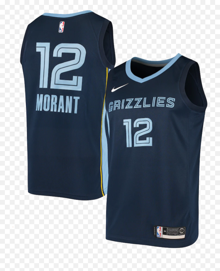 Memphis Grizzlies Ja Morant 12 Nike Navy 202021 Swingman - Sleeveless Png,Grizzly Icon