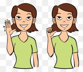 Bye - Again In Sign Language png