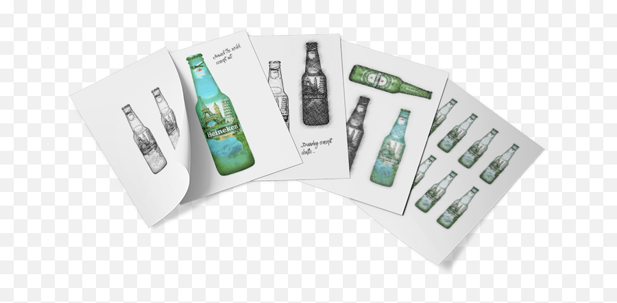 Heineken Creativity U2013 Hind Boughaba - Glass Bottle Png,Heineken Png