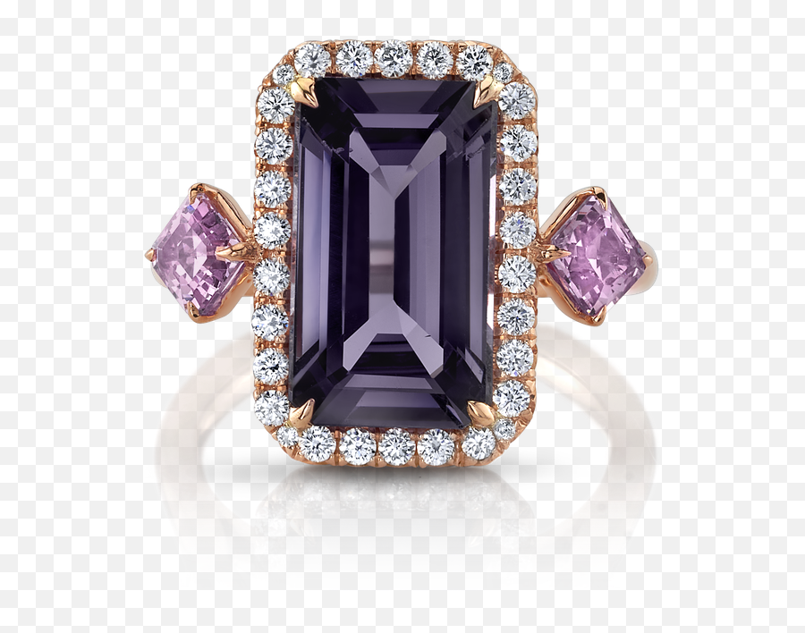 Omi Prive Greyish - Purple Spinel Pink Spinel U0026 Diamond Ring Png,Spinel Icon