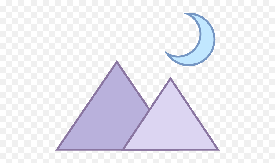 Download Hd Purple Crescent Moon Png - Flag Of Guyana Triangle,Crescent Moon Png