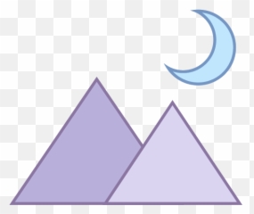Download Hd Purple Crescent Moon Png - Flag Of Guyana Triangle